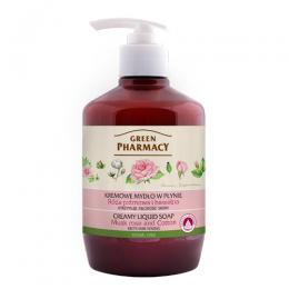 【欠品】Elfa Pharm エルファファーム Green Pharmacy グリーンファーマシー Creamy Liquid Soap クリーミーリキッドソープ Musk Rose and Cotton ムスクローズ&コットン